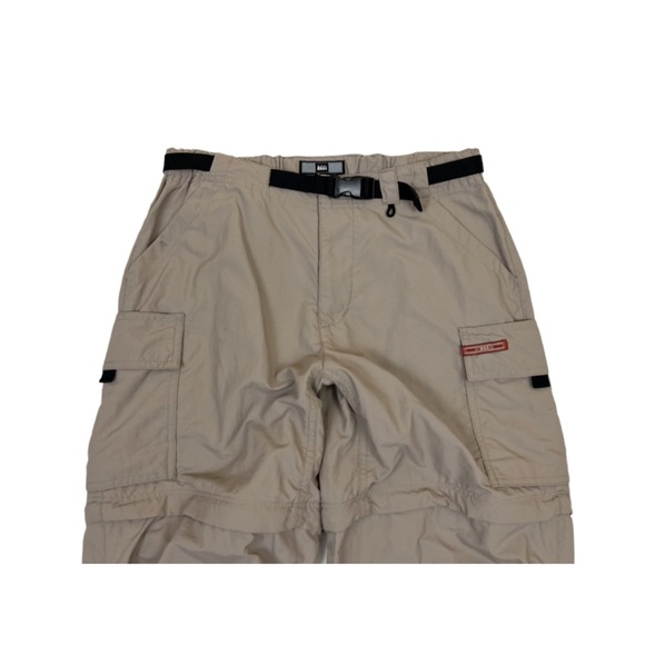 REI Belted Cargo Hiking Classic Sahara Convertible Pants Size 4 - Picture 2 of 8